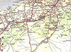 A- Carte Oranie ouest